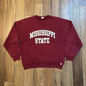 Vintage Russell Athletic Mississippi State University‎ Crewneck Men's Size XL